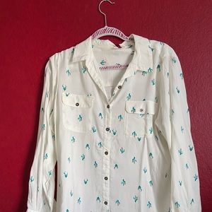 Like new cactus button down